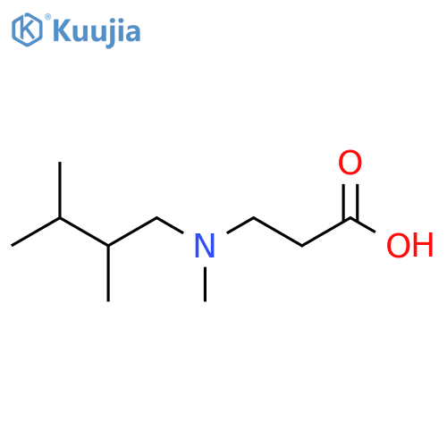 N-(2,3-Dimethylbutyl)-N-methyl-β-alanine structure