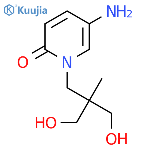 5-amino-1-3-hydroxy-2-(hydroxymethyl)-2-methylpropyl-1,2-dihydropyridin-2-one structure