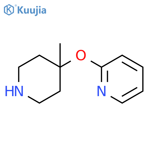 2-(4-methylpiperidin-4-yl)oxypyridine structure