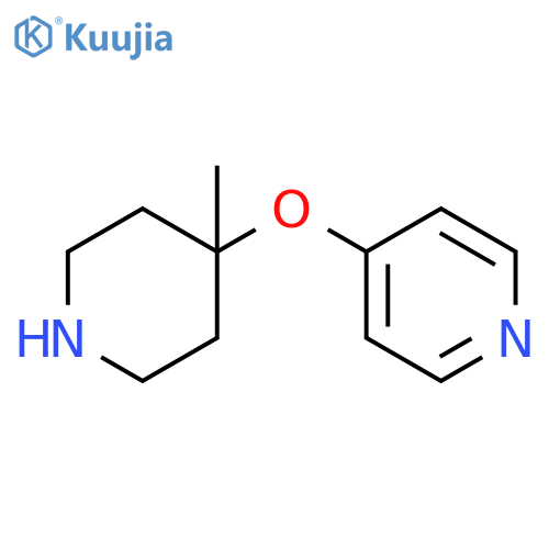 4-[(4-methylpiperidin-4-yl)oxy]pyridine structure