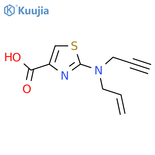 2-(prop-2-en-1-yl)(prop-2-yn-1-yl)amino-1,3-thiazole-4-carboxylic acid structure