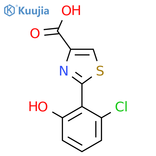 2-(2-Chloro-6-hydroxyphenyl)-1,3-thiazole-4-carboxylic acid structure