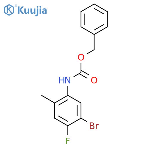 benzyl N-(5-bromo-4-fluoro-2-methylphenyl)carbamate structure