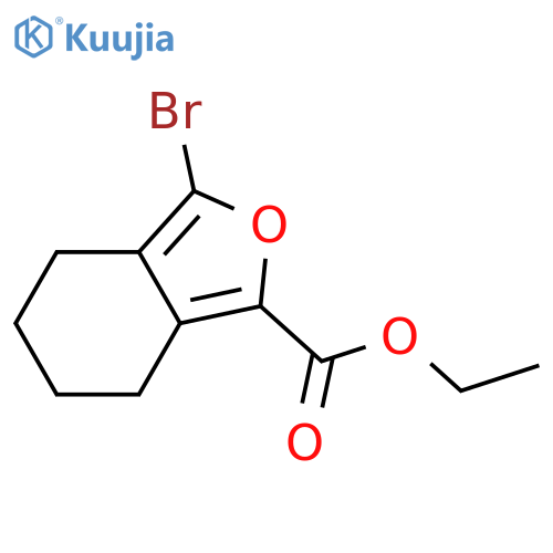 Ethyl 3-bromo-4,5,6,7-tetrahydroisobenzofuran-1-carboxylate structure