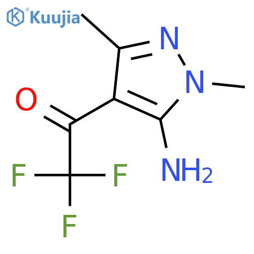 Ethanone,1-(5-amino-1,3-dimethyl-1H-pyrazol-4-yl)-2,2,2-trifluoro- structure