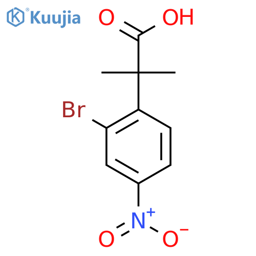 2-(2-Bromo-4-nitrophenyl)-2-methylpropanoic acid structure