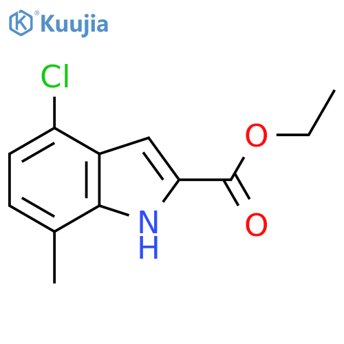 ethyl 4-chloro-7-methyl-1H-indole-2-carboxylate structure