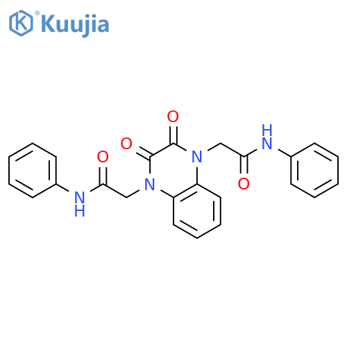 1,4-Quinoxalinediacetamide, 2,3-dihydro-2,3-dioxo-N,N'-diphenyl- structure