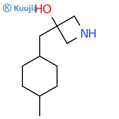 3-(4-methylcyclohexyl)methylazetidin-3-ol structure