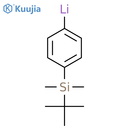 Lithium, [4-[(1,1-dimethylethyl)dimethylsilyl]phenyl]- structure