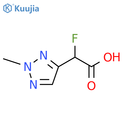 2H-1,2,3-Triazole-4-acetic acid, α-fluoro-2-methyl- structure
