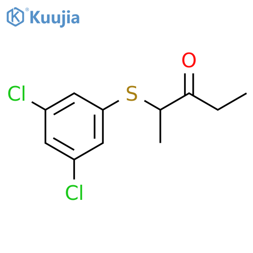 3-Pentanone, 2-[(3,5-dichlorophenyl)thio]- structure