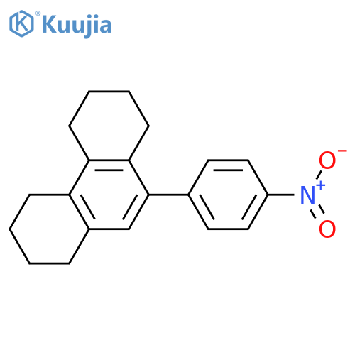 Phenanthrene, 1,2,3,4,5,6,7,8-octahydro-9-(4-nitrophenyl)- structure