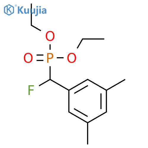 PHOSPHONIC ACID, [(3,5-DIMETHYLPHENYL)FLUOROMETHYL]-, DIETHYL ESTER structure