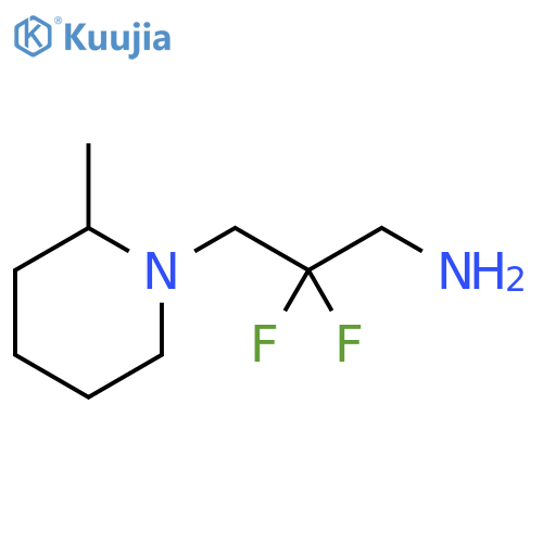 1-Piperidinepropanamine, β,β-difluoro-2-methyl- structure