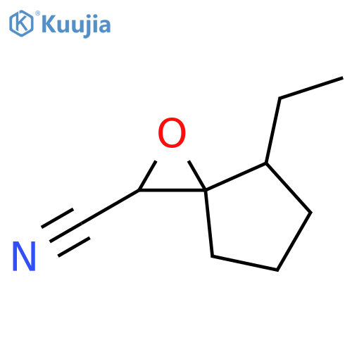 1-Oxaspiro[2.4]heptane-2-carbonitrile, 4-ethyl- structure