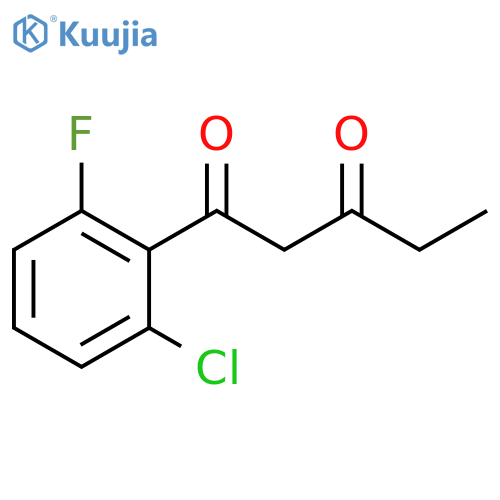 1-(2-Chloro-6-fluorophenyl)-1,3-pentanedione structure