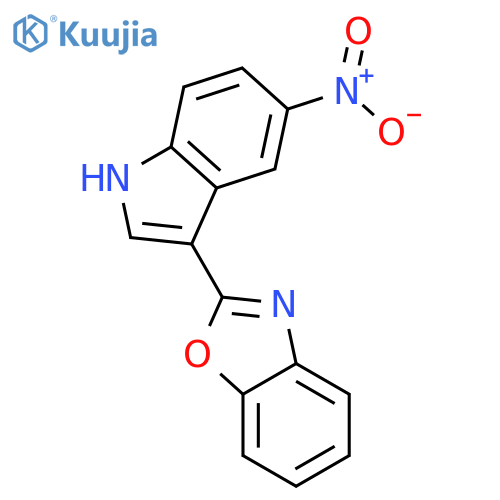 Benzoxazole, 2-(5-nitro-1H-indol-3-yl)- structure