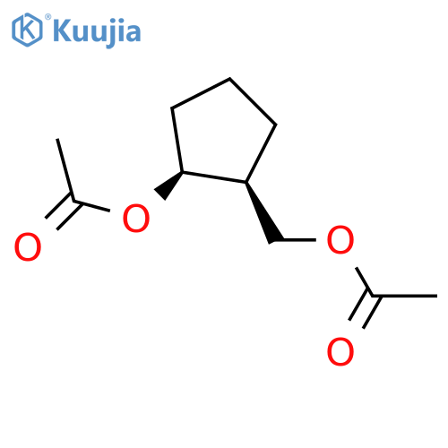Cyclopentanemethanol,2-(acetyloxy), acetate, cis- (9CI) structure