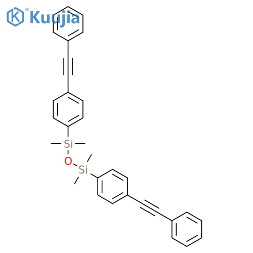Disiloxane, 1,1,3,3-tetramethyl-1,3-bis[4-(phenylethynyl)phenyl]- structure