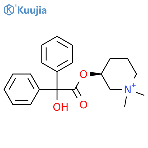 Piperidinium,3-[(2-hydroxy-2,2-diphenylacetyl)oxy]-1,1-dimethyl-, (3S)- structure