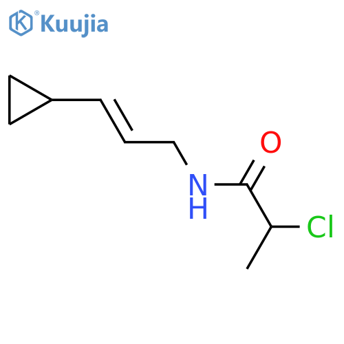 2-chloro-N-(3-cyclopropylprop-2-en-1-yl)propanamide structure