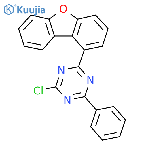 2-Chloro-4-(dibenzo[b,d]furan-1-yl)-6-phenyl-1,3,5-triazine structure