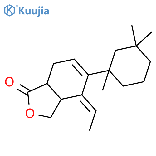 1(3H)-Isobenzofuranone, 4-ethylidene-3a,4,7,7a-tetrahydro-5-[(1S)-1,3,3-trimethylcyclohexyl]-, (3aR,4Z,7aR)- structure