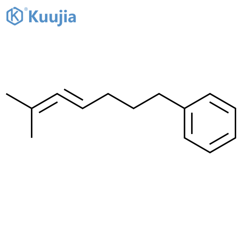 Benzene, (6-methyl-4,5-heptadien-1-yl)- structure