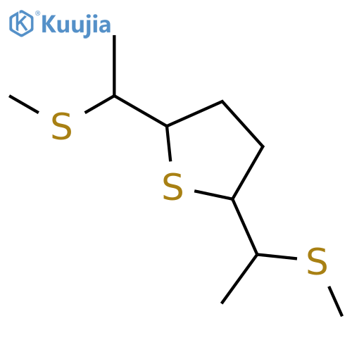 Thiophene, tetrahydro-2,5-bis[1-(methylthio)ethyl]- structure