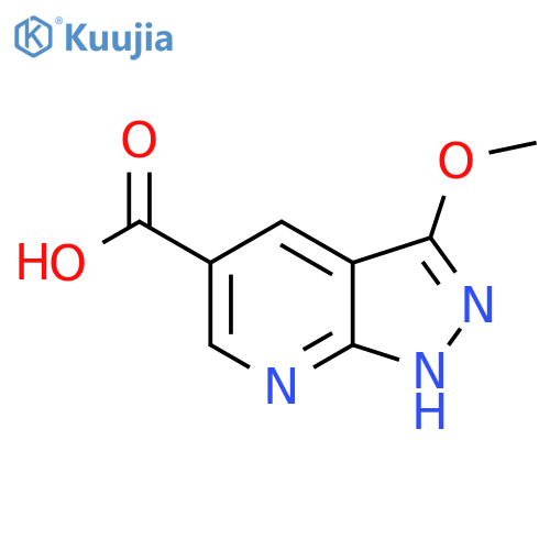 3-methoxy-1H-pyrazolo[3,4-b]pyridine-5-carboxylic acid structure