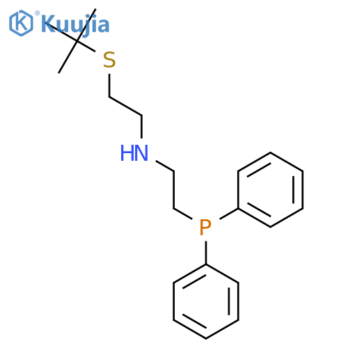 2-(tert-Butylthio)-N-(2-(diphenylphosphanyl)ethyl)ethan-1-amine structure