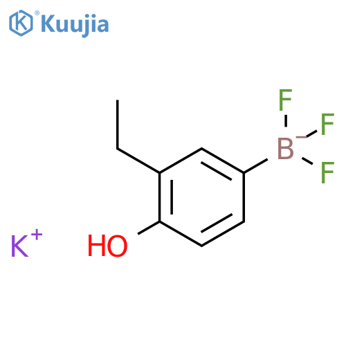 Potassium (3-ethyl-4-hydroxyphenyl)trifluoroboranuide structure