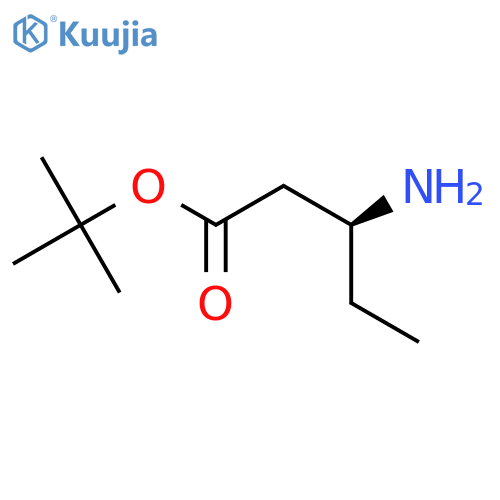 Tert-butyl (3S)-3-aminopentanoate structure