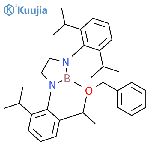 1,3,2-Diazaborolidine, 1,3-bis[2,6-bis(1-methylethyl)phenyl]-2-(phenylmethoxy)- structure