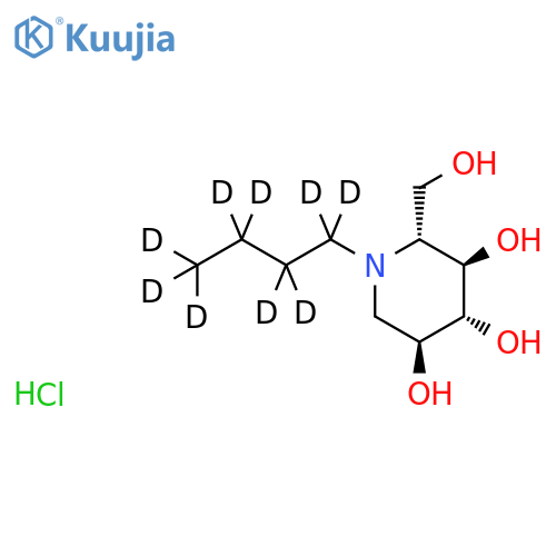 N-Butyldeoxynojirimycin Hydrochloride-d9 structure