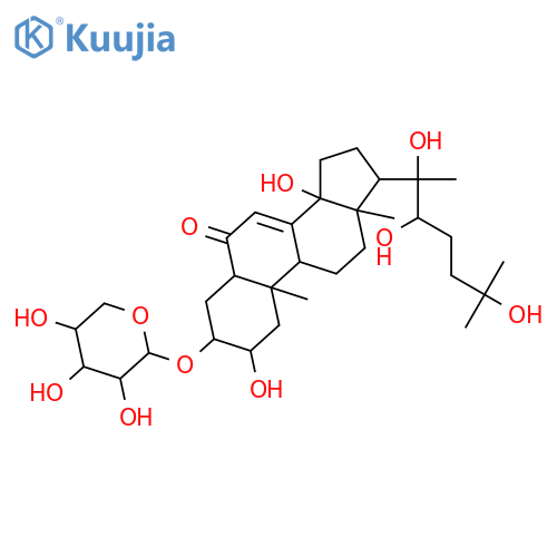 2,3,14,20,22,25-Hexahydroxycholest-7-en-6-one; (2β,3β,5β,14α,20R,22R)-form, 3-O-β-D-Xylopyranoside structure