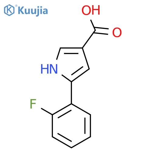 5-(2-Fluorophenyl)-1H-pyrrole-3-carboxylic acid structure