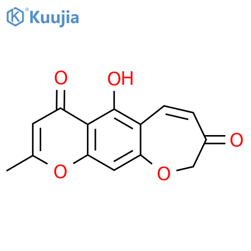 5-Hydroxy-2-methylpyrano[3,2-h][1]benzoxepine-4,8-dione structure