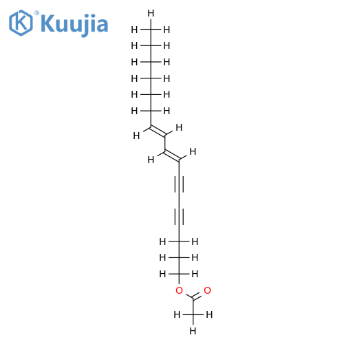 1-acetoxy-heptadeca-8t,10t-diene-4,6-diyne structure