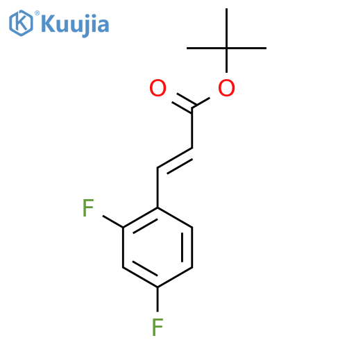 tert-butyl (2E)-3-(2,4-difluorophenyl)prop-2-enoate structure
