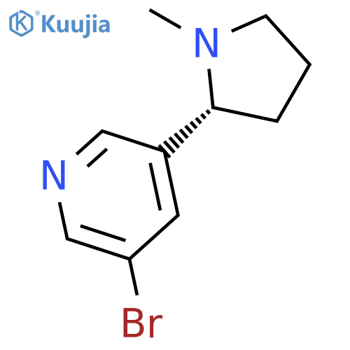 Pyridine, 3-bromo-5-[(2R)-1-methyl-2-pyrrolidinyl]- structure