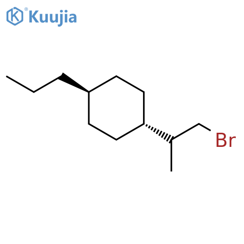 CYCLOHEXANE, 1-(2-BROMO-1-METHYLETHYL)-4-PROPYL-, TRANS- structure