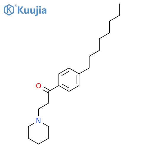 1-Propanone,1-(4-octylphenyl)-3-(1-piperidinyl)- structure