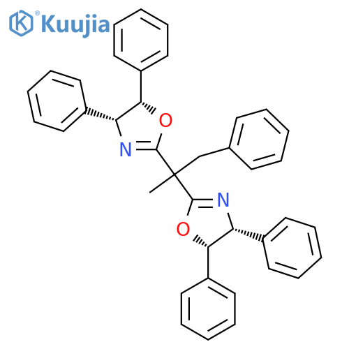 (4R,4'R,5S,5'S)-2,2'-(1-Phenylpropane-2,2-diyl)bis(4,5-diphenyl-4,5-dihydrooxazole) structure