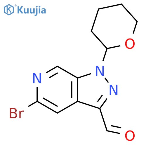 5-Bromo-1-(Tetrahydro-2H-Pyran-2-Yl)-1H-Pyrazolo[3,4-C]Pyridine-3-Carbaldehyde structure