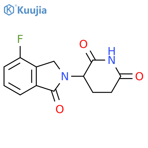 3-(7-Fluoro-3-oxo-1H-isoindol-2-yl)piperidine-2,6-dione structure