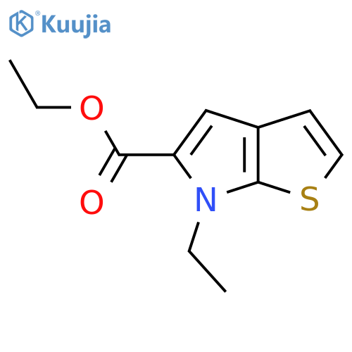Ethyl 6-ethyl-6H-thieno2,3-bpyrrole-5-carboxylate structure