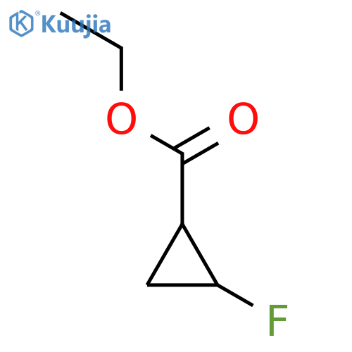 Cyclopropanecarboxylicacid, 2-fluoro-, ethyl ester, (1R,2S)- structure