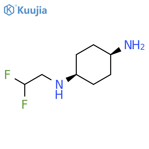 1,4-Cyclohexanediamine, N1-(2,2-difluoroethyl)-, cis- structure